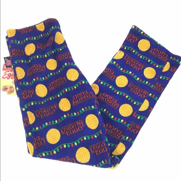 Eggo Lego My Eggo Christmas Lights Pajama Bottoms - Picture 3 of 7